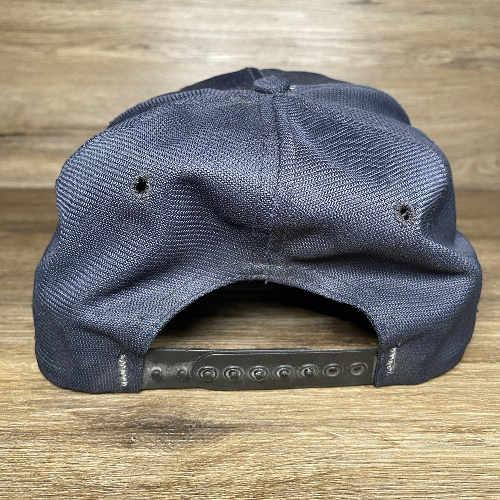 Vintage USS Cowboys Scrambled Egg Brim Snapback Hat NFC East Made In USA sz Lrg - Picture 6 of 12